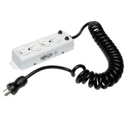 3' Medical Power Strip 4 Hospital Outlets Ext Coil