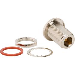 Adapter, N Female to SMA Female Bulkhead, 50 Ohms