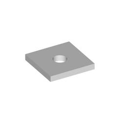 Backing Plate. 6 in x 6 in x 1/4 in.