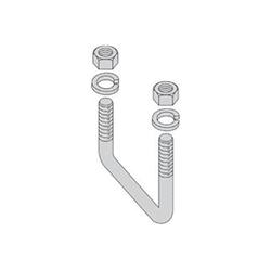 V Bolt 6 x 2-1/8 in, 1/2-13 thread, Yellow Zinc