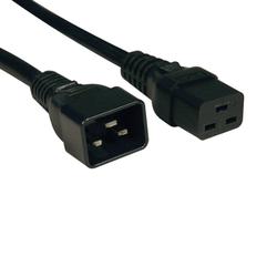 2' AC Power Cord, C19 to C20, 3x12AWG 20A 250V