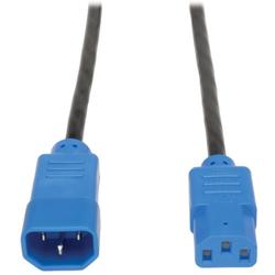 4' AC Power Cord, C14 to C13, Blue