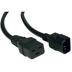 4' HD Power Cord, C19 to C14, 3x14AWG 100-250V 15A
