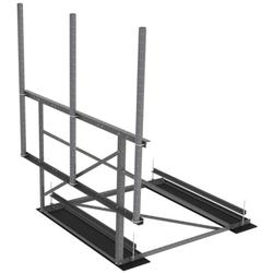 10 ft Face Non-Penetrating Roof Frame with (3) 3.5 in OD x 96 in Pipes