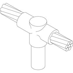 #6 Stranded Cable to Top of 5/8" Ground Rod