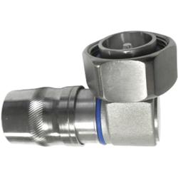 7-16 DIN Male RA Connector, 1/2" Plenum