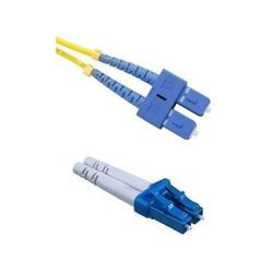 50 ft OS2 SM Duplex Fiber Patch Cable with LC/UPC - SC/UPC Connectors