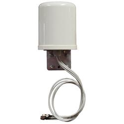 2.4 - 5 GHz 6 dBi Outdoor Wi-Fi Omni Antenna with 4 RPTNC Male Connectors