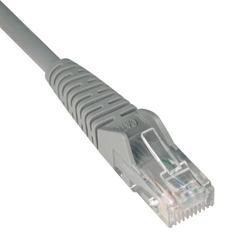 3' Cat6 Gigabit Patch Cord RJ45 M/M Gray