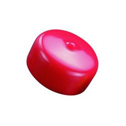Red Vinyl VC-375-16 Round Cap 0.375"x0.50"x1"