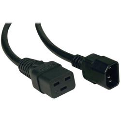 6' HD Power Cord, C19 to C14, 3x16AWG 100-250V 10A