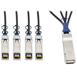 1m 40GbE QSFP+-10GbE SFP+ Passive DAC Cu Breakout
