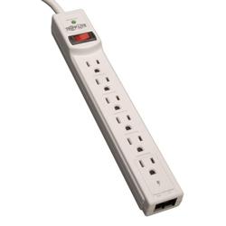 8' Protect It! 6-Outlet Surge Protector Tel/Modem