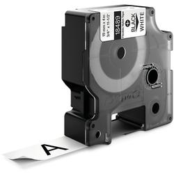 3/4" x 11-1/2' Black/White Label Tape Cartridge