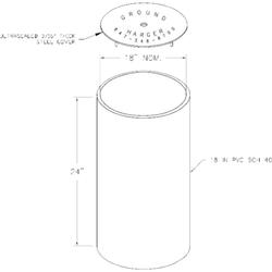 18x24 PVC Well w/Steel Cover