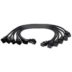 2' HD Power Cord C19 to C20 12AWG 20A 250V 6/pk