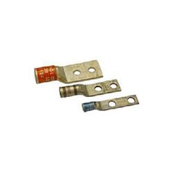 Two-Hole WP91412 L75 Terminal Lug for #8 Stranded Wire, 1/4 in Bolt on 5/8 in Centers