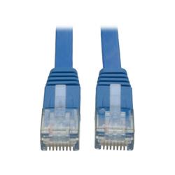 25' Cat6 Gigabit Flat Patch Cable RJ45 M/M - Blue