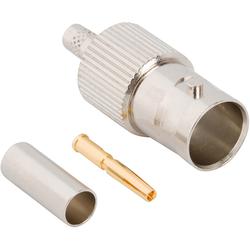 75 Ohm BNC Female Straight Crimp RF Connector