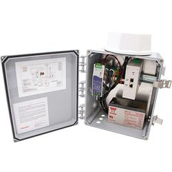 Outdoor AC/DC Power System with Antenna and Lead-Acid Battery