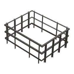 Handrail Kit for 8 x 10 ft EQP Series Equipment Platform