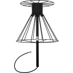 118 MHz - 3 GHz Unity Gain Wideband Discone Antenna with 7/16 DIN Male Connector