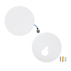 600 - 6000 MHz Ultra Slim Round Antenna and PVC Ceiling Mounting Bracket Bundle