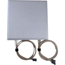2.4/5/6 GHz 8/10/10 dBi Wi-Fi 6E MIMO Panel Antenna with 4 Male MSoc - 6 Male MSoc Connectors