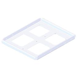 Powder Coated Aluminum Ceiling Mount Accessory in White