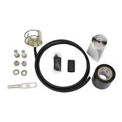 Grounding Kit, Preformed Cable Clamp, Clip-on, 48 in Lead for 1-5/8 in Cables