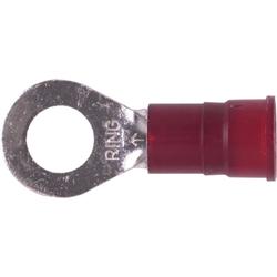 Ring Terminal,Nylon , 8 gauge,5/16" stud/200 pk
