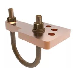 Pipe Ground Clamp for 2 Hole Lug, 2-1/2 - 3-1/2 in