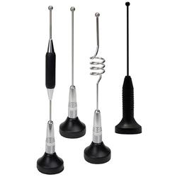 150 - 174 MHz Unity Gain 1/4 Wave Antenna with Spring Base