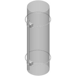8 ft 1-Sector Chain Mount Kit with (1) 2.4 in OD × 96 in Plain End Pipe Included