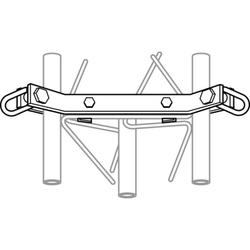 25G guy bracket assembly