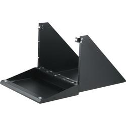 Monitor Shelf with Fold-Up Keyboard Tray