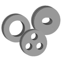 4 in 3-Hole Boot Cushion Insert for 1/2 in Corrugated Coax Cable