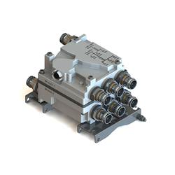 Compact Twin Triplexer with 4.3-10 Connectors (Bands: 380 - 2200, 2300 - 2700, 3300 - 4200 MHz) 