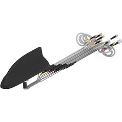 FP40 8-Port Multiband Vehicular Shark Fin Antenna with Whip Port, BNC Male