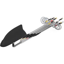 FP40 8-Port Multiband Vehicular Shark Fin Antenna with Whip Port, QMA Male