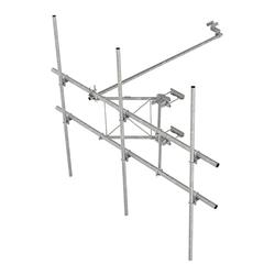 G21HD High Capacity Sector Frame, Includes Three 2.375 in x 96 in OD Antenna Pipes