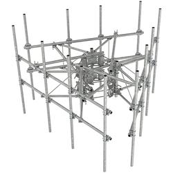 G22HDX High Capacity 3-Sector Monopole Frame,  2-7/8 in OD x 12.5 ft Face