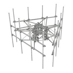 G22HDX Monopole Sector Frame with Extended Face, 11 ft x 2.88 in OD Face Pipes