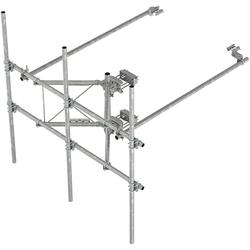 G23HDX High Capacity Sector Frame, Includes Three 2.88 OD x 96 in Antenna Pipes