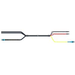 HELIAX® FiberFeed® 9 ft Hybrid Cable Assembly, Black PVC Jacket