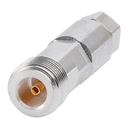 N Female Straight Connector for HELIAX® 1/4 in FSJ1-50A Superflexible Coax Cable