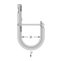 nVent CADDY Cat HP 2 in Steel J-Hook with Wide Base and Smooth Beveled Edges