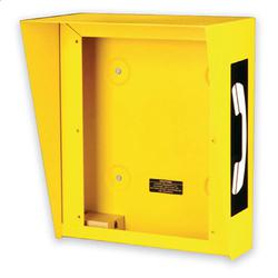 Yellow Surface-Mount Enclosure - Accomodates Flush-Mount Telephones