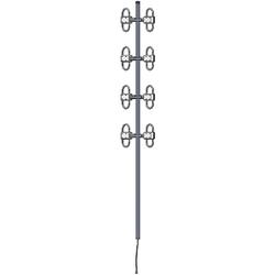 400 - 520 MHz 8 dBd Directional Exposed Dipole Antenna with 4.3-10 DIN Female Connector