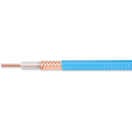 HELIAX® 1/2 in Plenum Air Coax Cable, Blue PVC Jacket